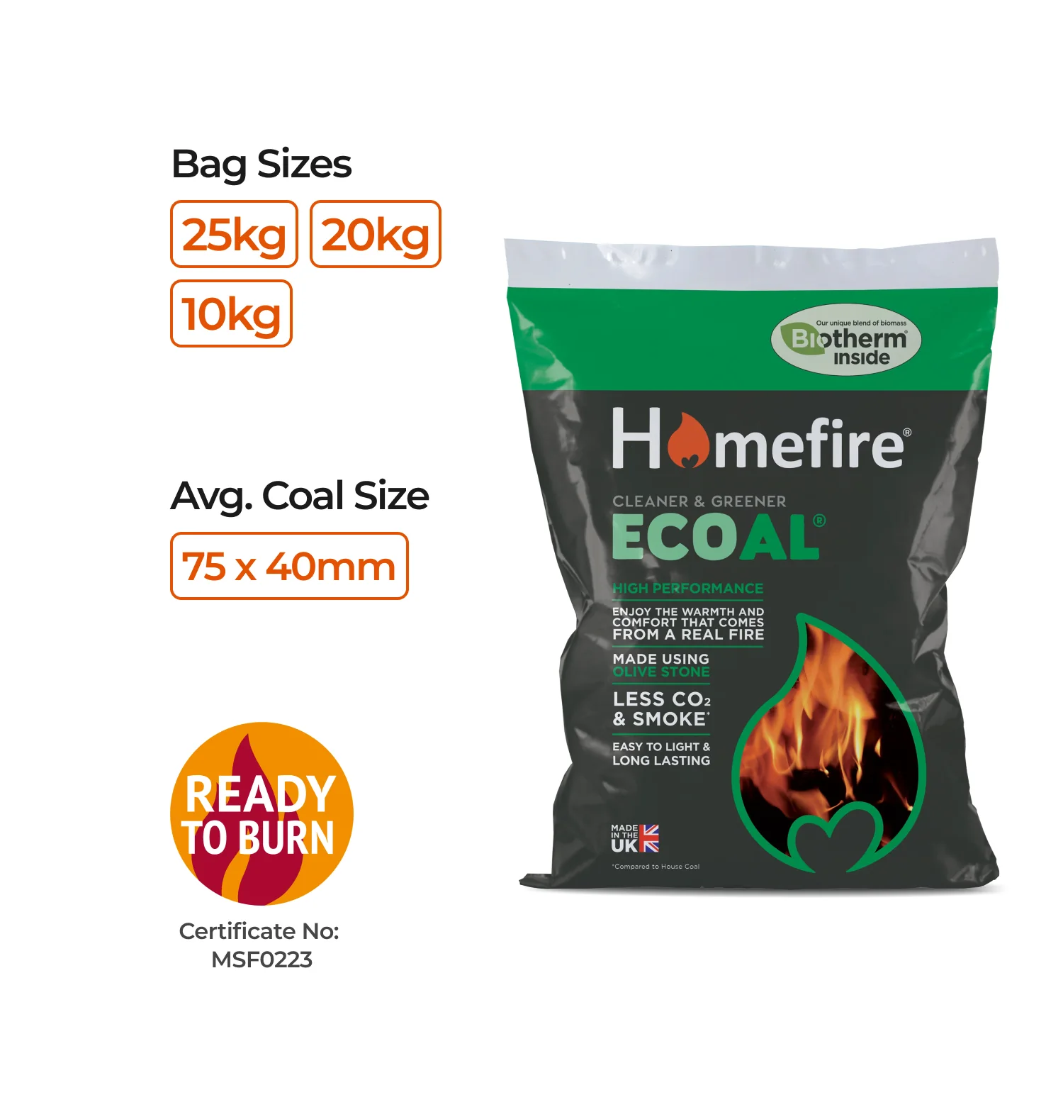 Homefire Ecoal Smokeless Coal - Image 5