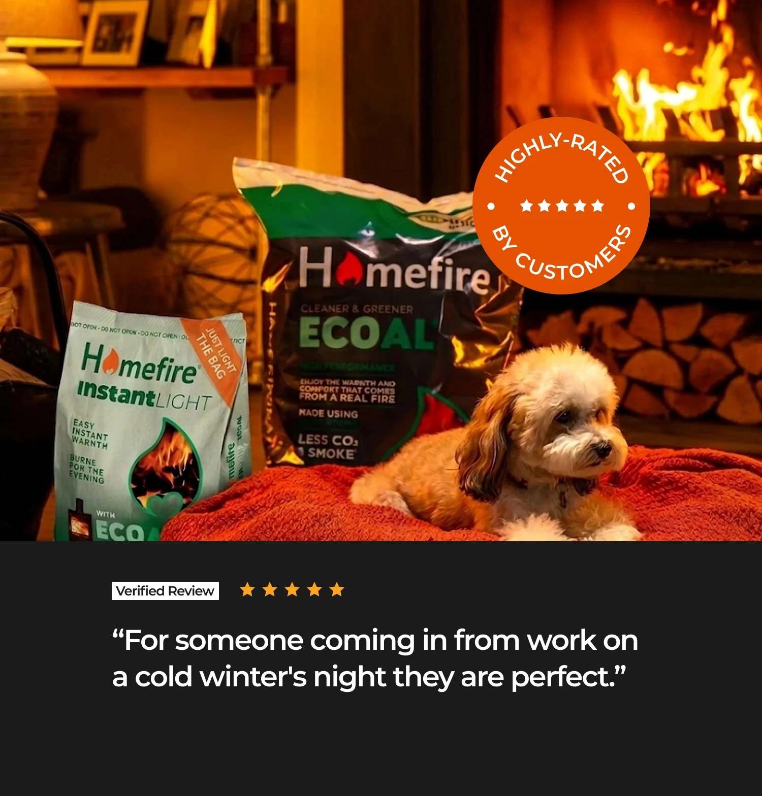 Homefire Instant Light Smokeless Coal Fire - 3kg - Image 5
