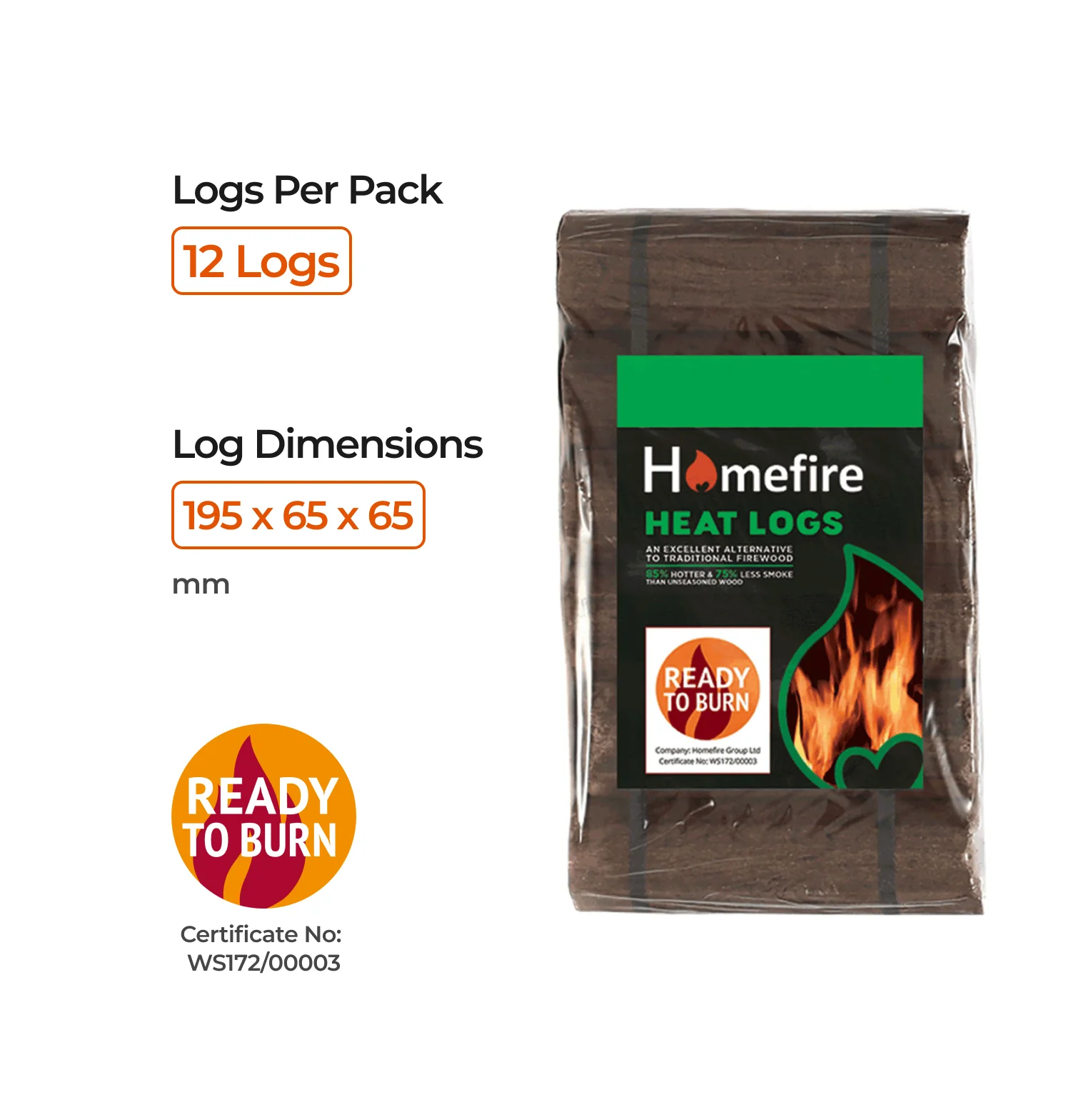 Homefire Heat Logs (shimada) - Image 5