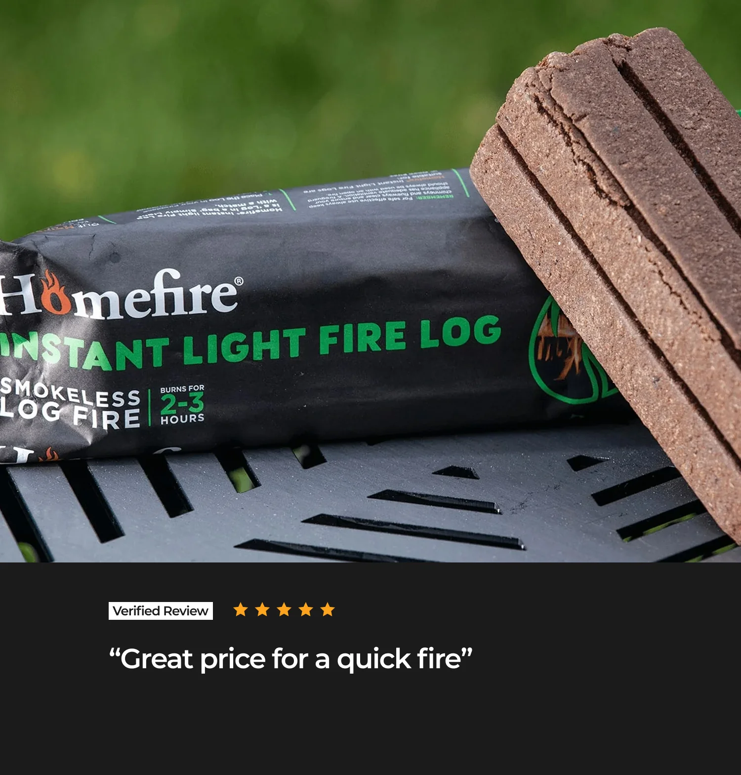 Homefire Instant Light Fire Logs x 10 - Image 5