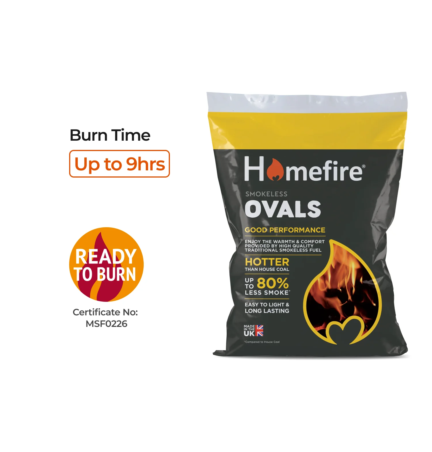 Homefire Ovals Smokeless Coal 25kg - Image 5
